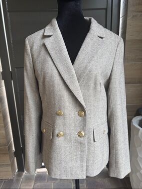 J. Crew Tan Blazer Size 8 NWT